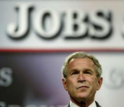 Bush Out in Front of Jobs